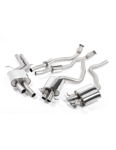 Audi RS5 4,2 V8 B8 Milltek Sport Cat-Back med aktiva avgasventiler - Resonated (dämpad)