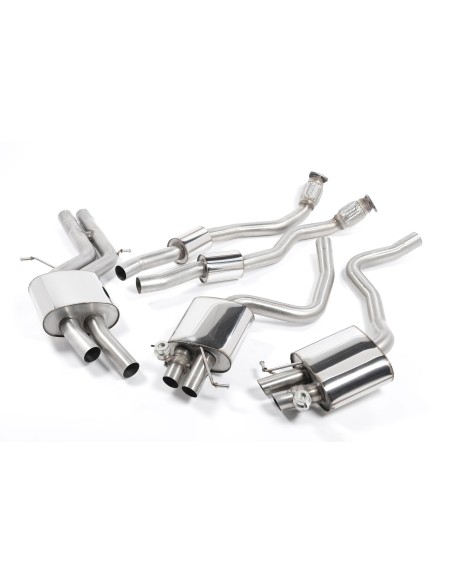 Audi RS5 4,2 V8 B8 Milltek Sport Cat-Back med aktiva avgasventiler - Resonated (dämpad)