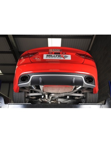 Audi RS5 4,2 V8 B8 Milltek Sport Cat-Back med aktiva avgasventiler - Resonated (dämpad)