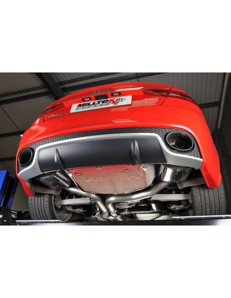Audi RS5 4,2 V8 B8 Milltek Sport Cat-Back med aktiva avgasventiler - Resonated (dämpad)