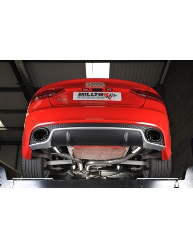 Audi RS5 4,2 V8 B8 Milltek Sport Cat-Back med aktiva avgasventiler - Resonated (dämpad)