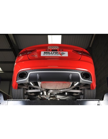 Audi RS5 4,2 V8 B8 Milltek Sport Cat-Back med aktiva avgasventiler - Resonated (dämpad)