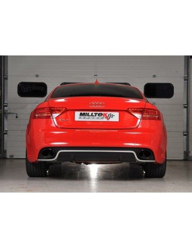 Audi RS5 4,2 V8 B8 Milltek Sport Cat-Back med aktiva avgasventiler - Resonated (dämpad)