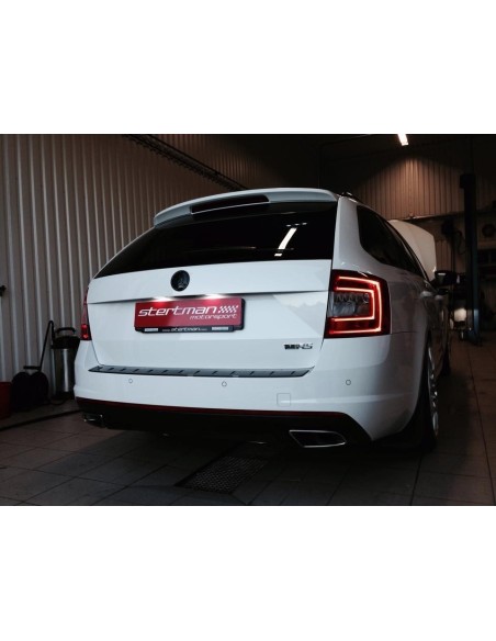 Skoda Octavia 2,0TFSi RS 5E Milltek Sport 3" Cat-Back avgassystem - Non-Resonated (mindre-dämpad)