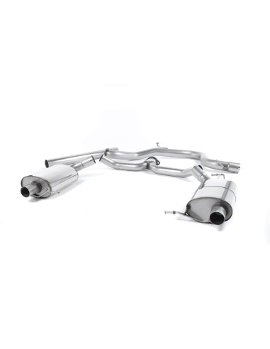 Skoda Octavia 2,0TFSi RS 5E Milltek Sport 3" Cat-Back avgassystem - Non-Resonated (mindre-dämpad)