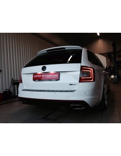 Skoda Octavia 2,0TFSi RS 5E Milltek Sport 3" Cat-Back avgassystem - Resonated (dämpad) 2