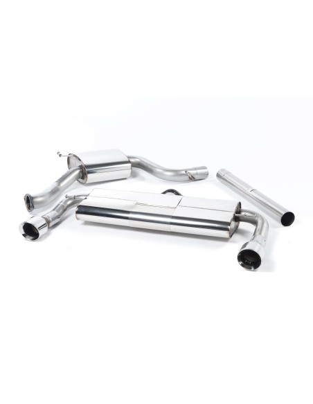 VW Golf GTi mk7 Milltek Sport 3" Cat-Back 2x 100 GT chrome utblås - Resonated (dämpad)