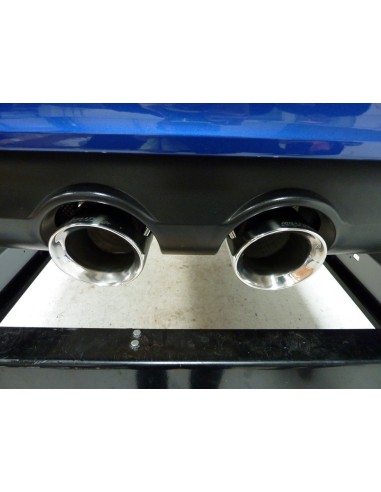 VW Golf R mk6 Milltek Sport 2,75" Cat-Back 2x 100 GT chrome utblås med aktiva avgasventiler - Resonated (dämpad)
