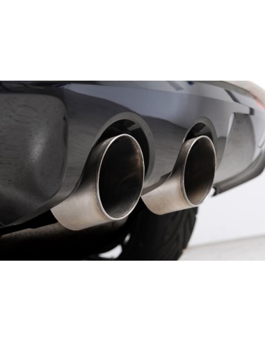 VW Golf R mk6 Milltek Sport 2,75" Cat-Back 2x 100 GT titan utblås med aktiva avgasventiler - Resonated (dämpad)