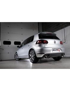 VW Golf GTi Edition 35 mk6 Milltek Sport 3" "RACE" Cat-Back 2x 100 GT ED35 utblås - Non-Resonated (mindre-dämpad)