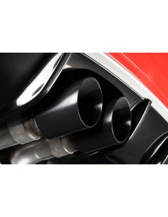 Audi RS3 2,5TFSi 8P Milltek Sport 3" Cat-Back 2x 90 Svarta GT utblås med avgasventiler - Non-Resonated (mindre-dämpad) 2