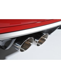 Audi RS3 2,5TFSi 8P Milltek Sport 3" Cat-Back 2x 90 Chrome GT utblås med avgasventiler - Resonated (dämpad) 2