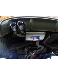 Audi S3 2,0TFSi 3-D 8P Milltek Sport Cat-Back 2x 80 chrome GT utblås - Non-Resonated (mindre-dämpad)