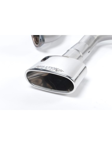 Seat Leon 2,0TFSi Cupra 3 & 5 dörrars Milltek Sport Cat-Back 2x 152x76 Ovala chrome utblås - Non-Resonated (mindre-dämpad)
