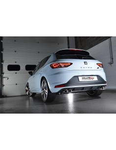 Seat Leon 2,0TFSi Cupra 3 & 5 dörrars Milltek Sport Cat-Back 4x 80 Chrome GT utblås - Resonated (dämpad) 2