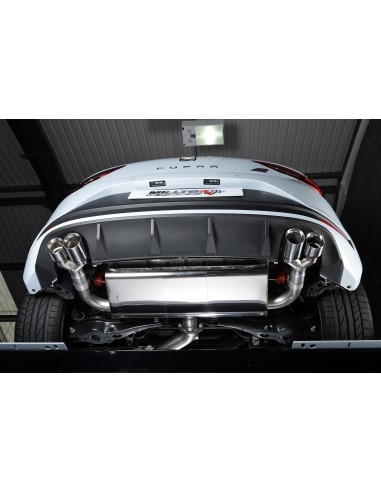 Seat Leon 2,0TFSi Cupra 3 & 5 dörrars Milltek Sport Cat-Back 4x 80 Chrome GT utblås - Resonated (dämpad)