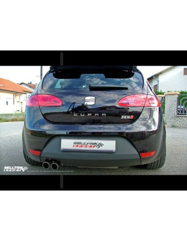 Seat Leon 2,0TFSi Cupra Milltek Sport Cat-Back 2x 80 JET utblås - Resonated (dämpad)