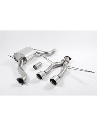 Seat Leon 2,0TFSi Cupra R (UK) Milltek Sport Cat-Back 2x 100 chrome GT utblås - Resonated (dämpad)
