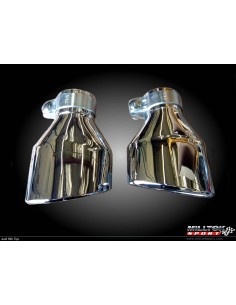 Audi RS6 4,2T V8 C5 Milltek Sport Cat-Back 2x 150x95 chrome ovala utblås - Non-Resonated (mindre-dämpad) 2