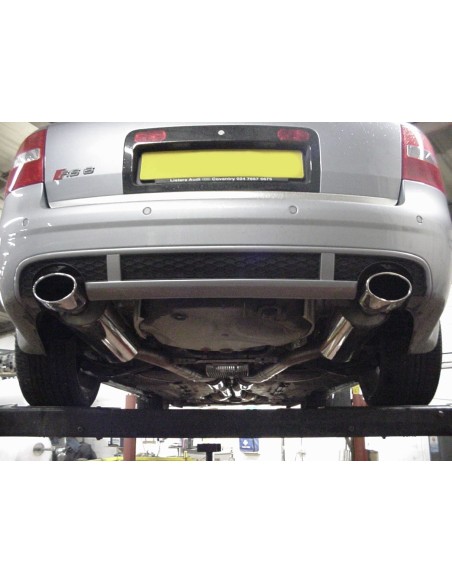 Audi RS6 4,2T V8 C5 Milltek Sport Cat-Back 2x 150x95 chrome ovala utblås - Resonated (dämpad)