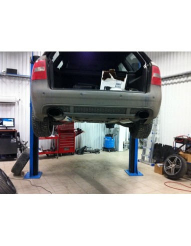 Audi RS6 4,2T V8 C5 Milltek Sport Cat-Back 2x 150x95 svarta ovala utblås - Resonated (dämpad)