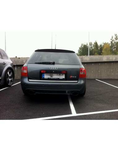 Audi RS6 4,2T V8 C5 Milltek Sport Cat-Back 2x 150x95 svarta ovala utblås - Resonated (dämpad)