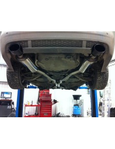 Audi RS6 4,2T V8 C5 Milltek Sport Cat-Back 2x 150x95 svarta ovala utblås - Resonated (dämpad)