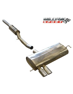 Audi S3 1,8T Milltek Sport Cat-Back 2x 76,2 special utblås - Resonated (dämpad)