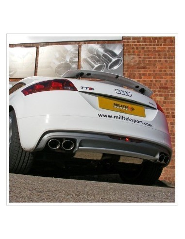 Audi TTS 2,0TFSi 8J Milltek Sport Cat-Back 4x special utblås - Non-Resonated (mindre-dämpad)