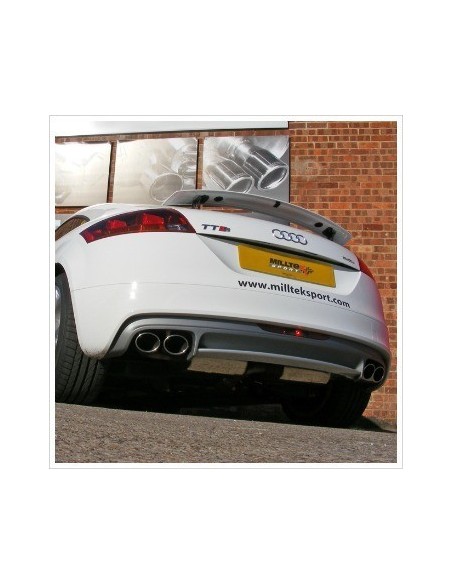 Audi TTS 2,0TFSi 8J Milltek Sport Cat-Back 4x special utblås - Resonated (dämpad)