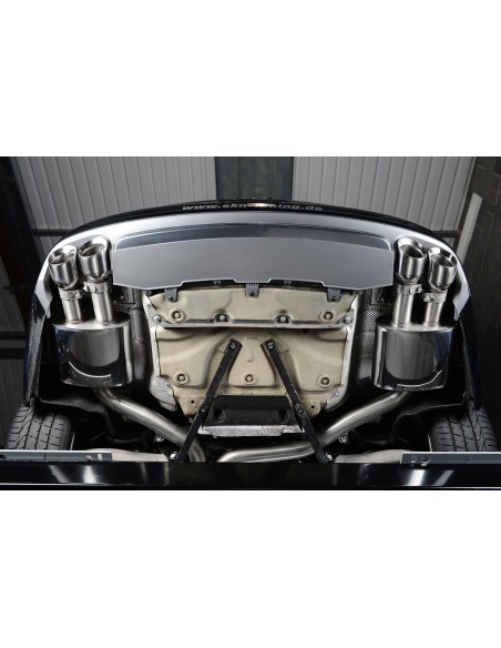Audi S7 4,0TFSi V8 C7 Milltek Sport Cat-Back 4x 100 chrome GT utblås - Non-Resonated (mindre-dämpad)