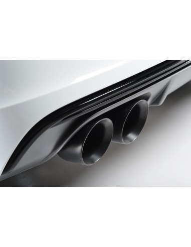 Audi S6 4,0TFSi V8 C7 Milltek Sport Cat-Back 4x 100 svarta GT utblås med aktiva avgasventiler - Non-Resonated (mindre-dämpad)