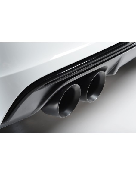 Audi S6 4,0TFSi V8 C7 Milltek Sport Cat-Back 4x 100 svarta GT utblås med aktiva avgasventiler - Non-Resonated (mindre-dämpad)