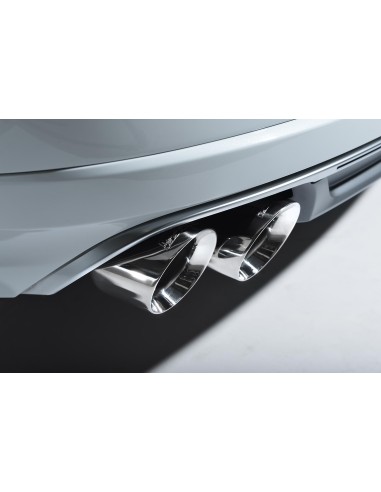 Audi S8 4,0TFSi V8 Milltek Sport Cat-Back 4x 100 chromade GT utblås med aktiva avgasventiler - Resonated (dämpad)
