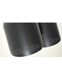 Audi S1 2,0TFSi Milltek Sport Cat-Back 4x GT90 Svarta utblås - Non-Resonated (mindre-dämpad)