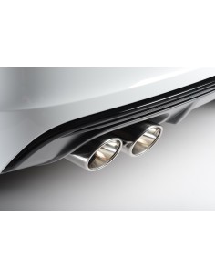 Audi S1 2,0TFSi Milltek Sport Cat-Back 4x Chrome ovala utblås - Resonated (dämpad)