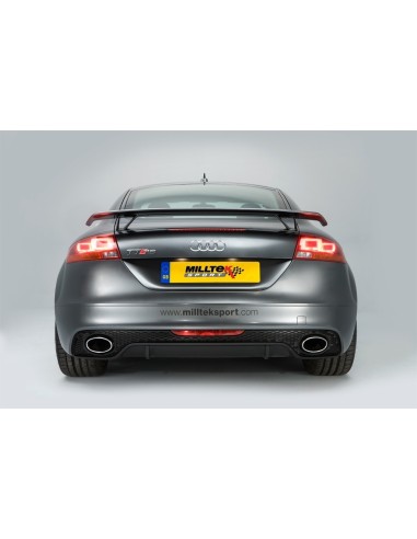 Audi TTRS 2,5TFSi Coupé Milltek Sport Cat-Back med aktiva avgasventiler - Resonated (dämpad)