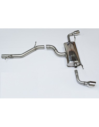Audi TT 3,2 V6 8J Milltek Sport Cat-Back 2x 100 chrome GT utblås - Non-Resonated (mindre-dämpad)