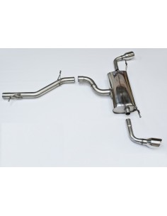 Audi TT 3,2 V6 8J Milltek Sport Cat-Back 2x 100 chrome GT utblås - Resonated (dämpad)
