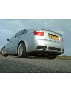 Audi A4 1,8T 190HK Quattro B6 Milltek Sport Cat-Back 2x 100 chrome JET utblås - Non-Resonated (mindre-dämpad)