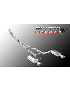 Audi A4 1,8T 163HK Quattro Cab B6 Milltek Sport Cat-Back 2x 100 chrome JET utblås - Non-Resonated (mindre-dämpad)