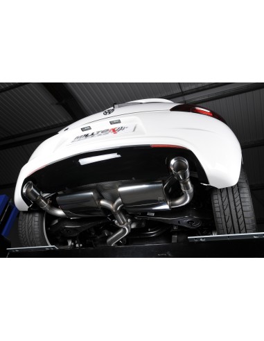 VW Scirocco 2,0TFSi R Milltek Sport 3" Cat-Back 2x 100 chrome GT utblås - Resonated (dämpad)