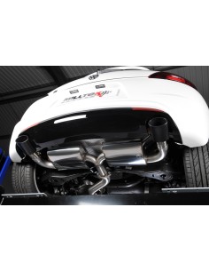 VW Scirocco 2,0TFSi R Milltek Sport 3" Cat-Back 2x ovala svarta utblås - Resonated (dämpad)