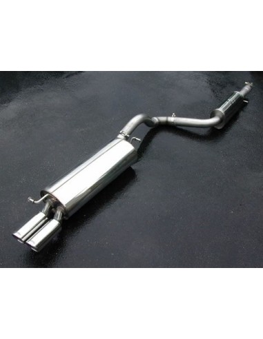 VW Bora 1,8T Milltek Sport Cat-Back 2x 76,2 chrome JET utblås - Resonated (dämpad)
