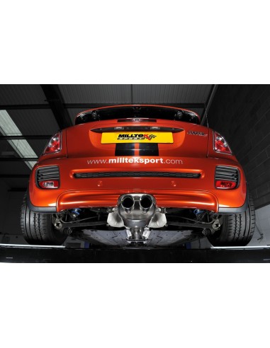 Mini Cooper Coupé S / JCW R58 Milltek Sport Cat-Back 2x 80 chrome GT utblås  - Resonated (dämpad)