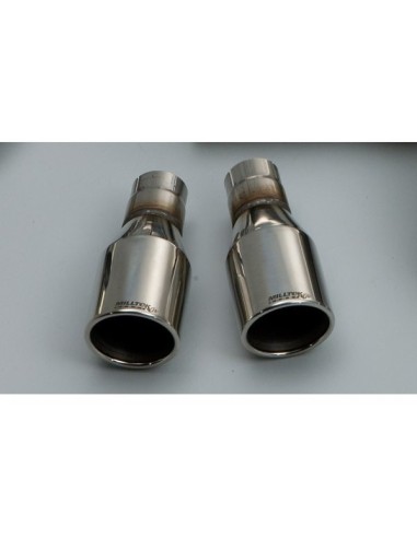 Mini Cooper S / JCW R56 Milltek Sport Cat-Back 2x 80 chrome GT utblås  - Non-Resonated (mindre-dämpad)