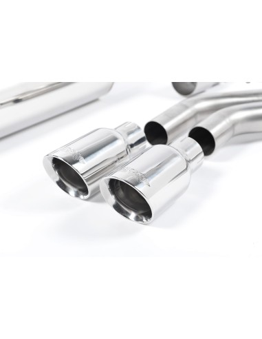 VW Golf GTD mk7 Milltek Sport Cat-Back 2x 80 chrome GT utblås - Non-Resonated (mindre-dämpad)