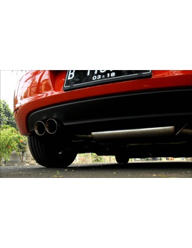 VW Golf 1,4TSi GT mk6 Milltek Sport Cat-Back 2x 80 GT utblås - Non-Resonated (mindre-dämpad)