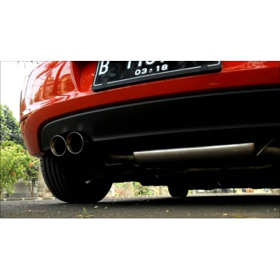 VW Golf 1,4TSi GT mk6 Milltek Sport Cat-Back 2x 80 GT utblås - Resonated (dämpad)