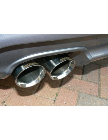 VW Golf GTi Edition 30 Milltek Sport 3" Cat-Back 2x 80 chrome GT utblås - Resonated (dämpad)